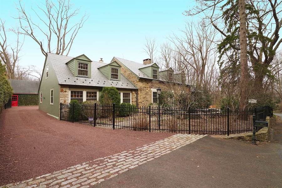 house for sale doylestown converted schoolhouse front perspective