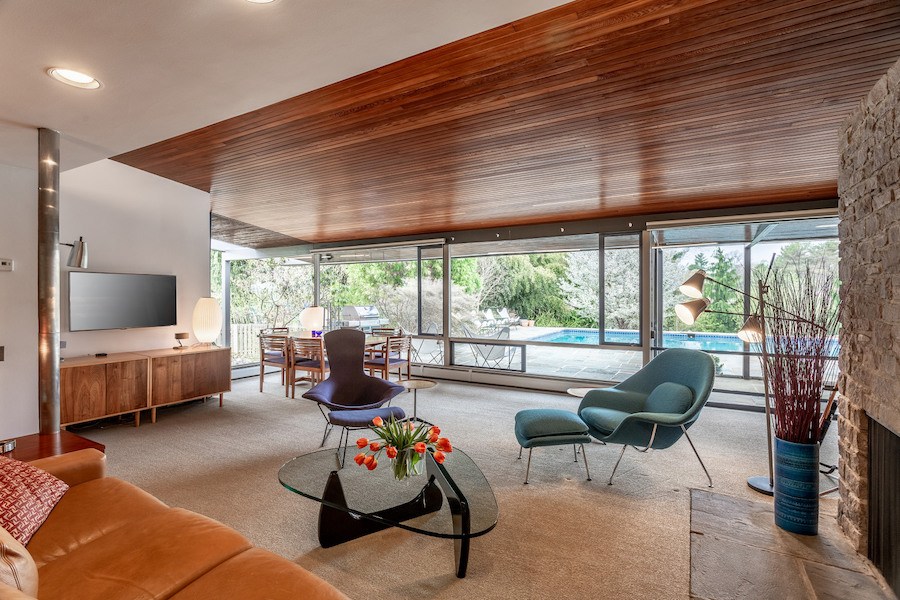 house for sale jeffersonville neutra house living room
