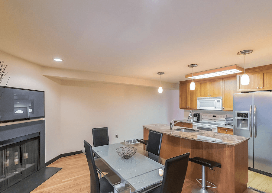 house for sale wash west contemporary kitchen and dining area