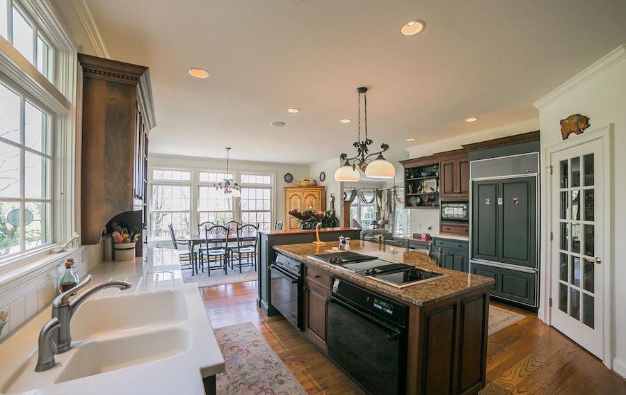 house for sale glenmoore neotrad farmhouse kitchen and breakfast room
