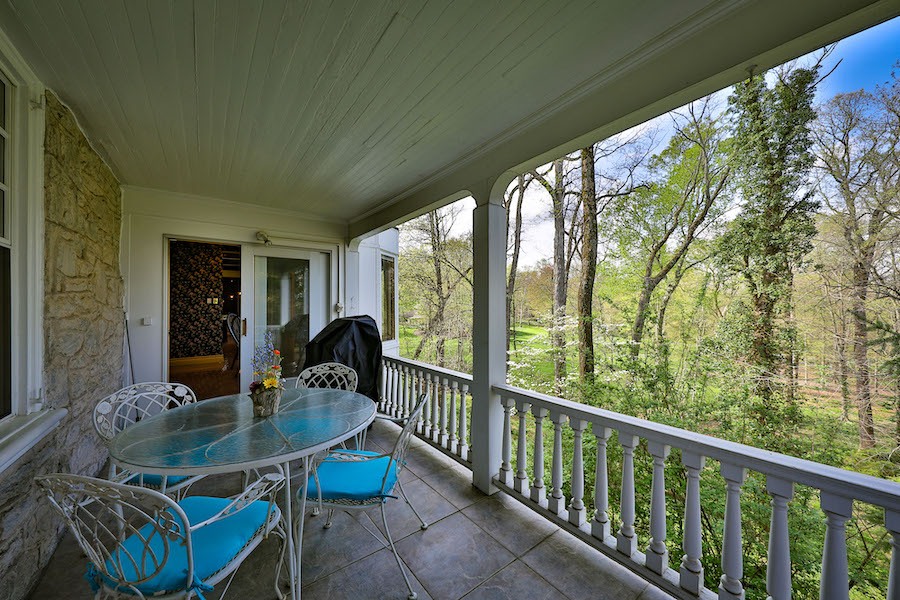 house for sale gwynedd valley edward smith mansion breakfast room balcony