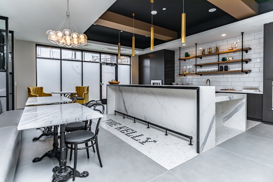 the kelly apartment profile demonstration kitchen