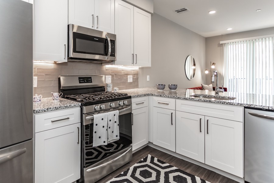 the kelly apartment profile 1-bedroom apartment kitchen