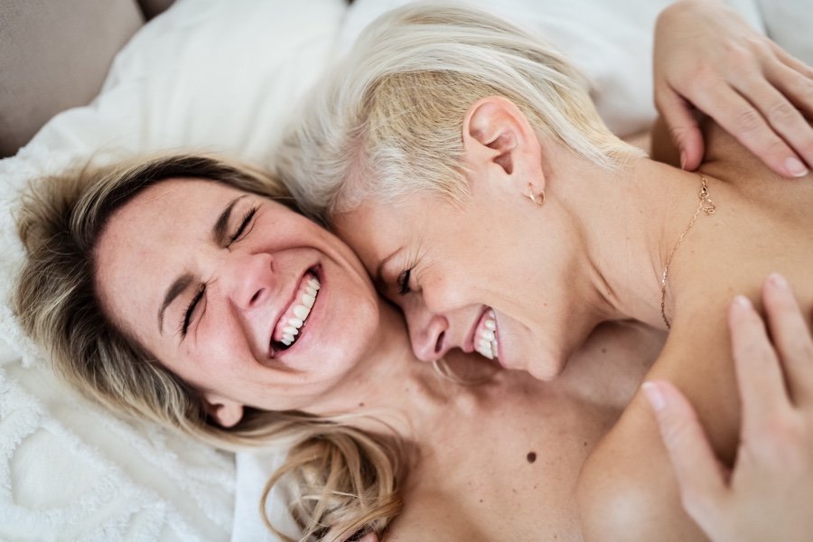intimate at-home photo session