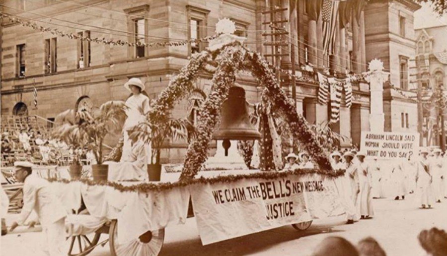 justice bell women's suffrage