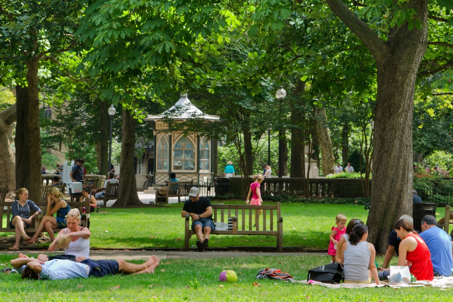 rittenhouse square heat wave summer