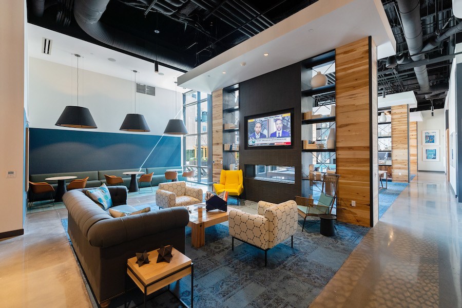 the hamilton apartment profile video lounge