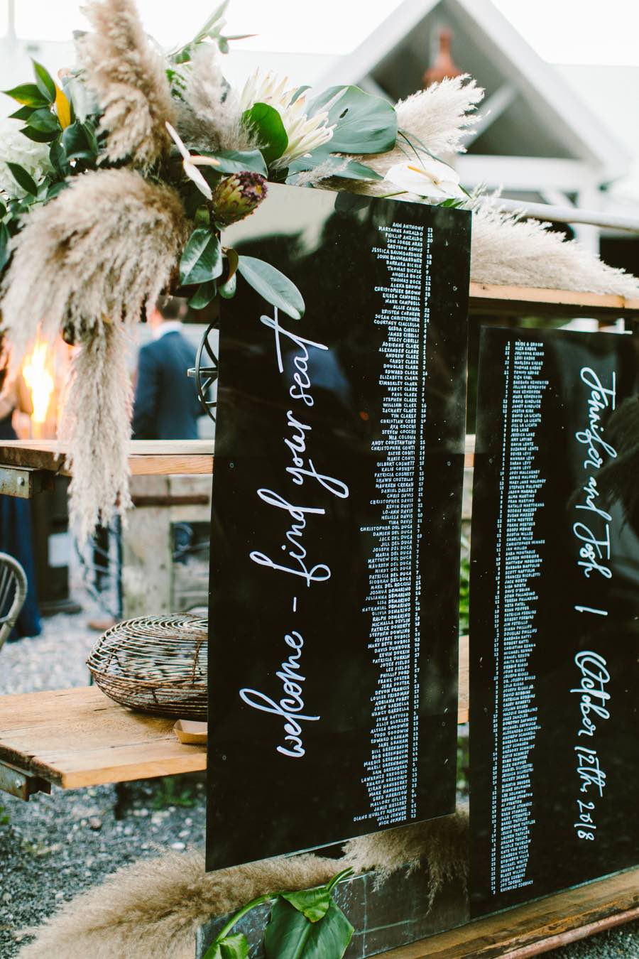 Wedding seating chart