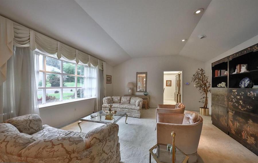 house for sale abington midcentury split-level living room