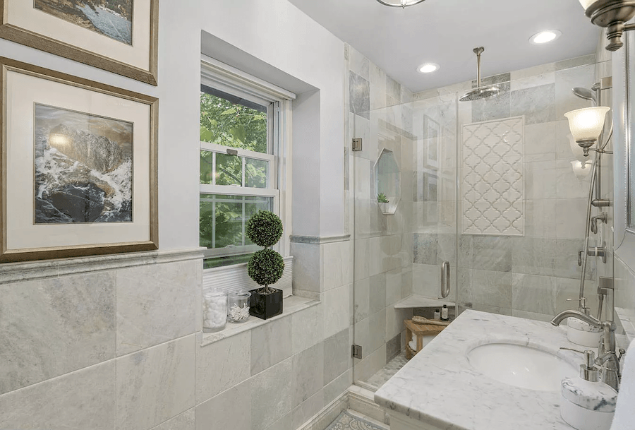 house for sale germantown shingle style rehab master bathroom
