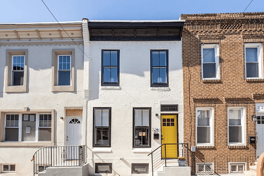 house for sale point breeze rehabbed row house front elevation