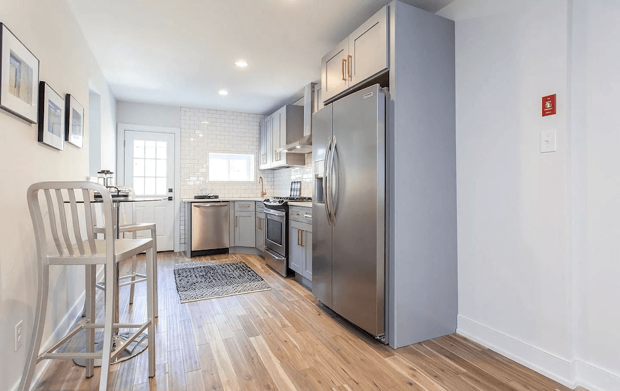house for sale point breeze rehabbed row house kitchen