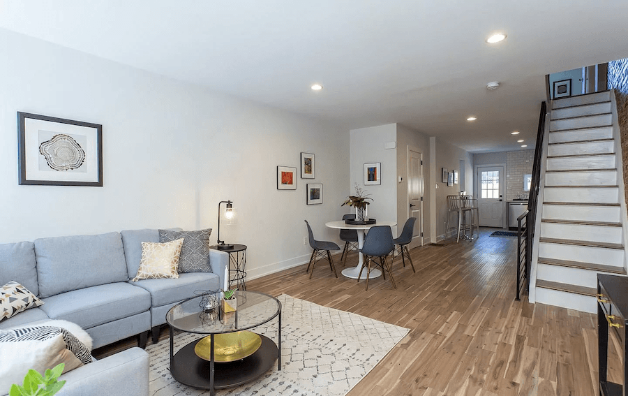 house for sale point breeze rehabbed row house main floor