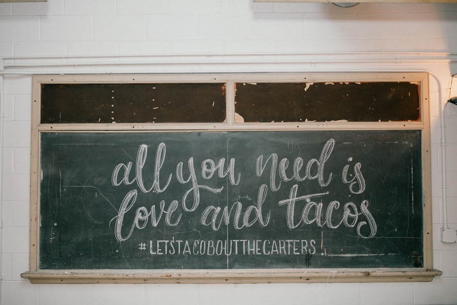 Wedding hashtag sign