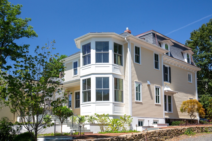house for sale doylestown second empire exterior showing rear addition