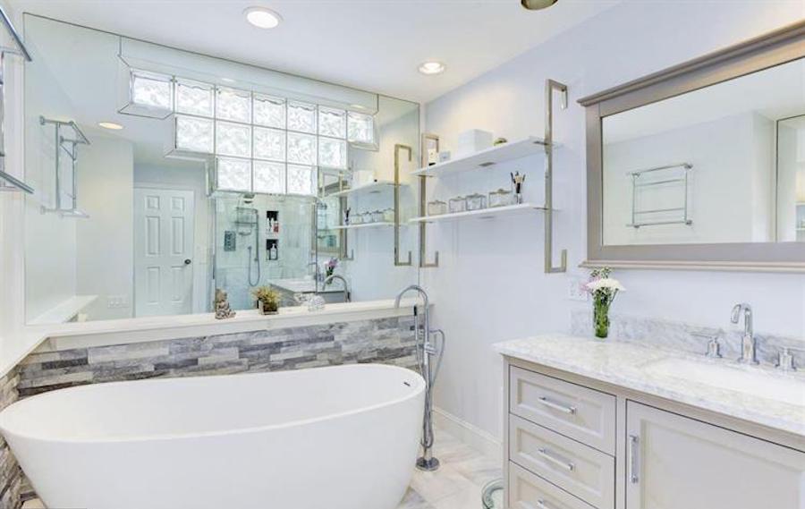 house for sale elkins park split level master bathroom
