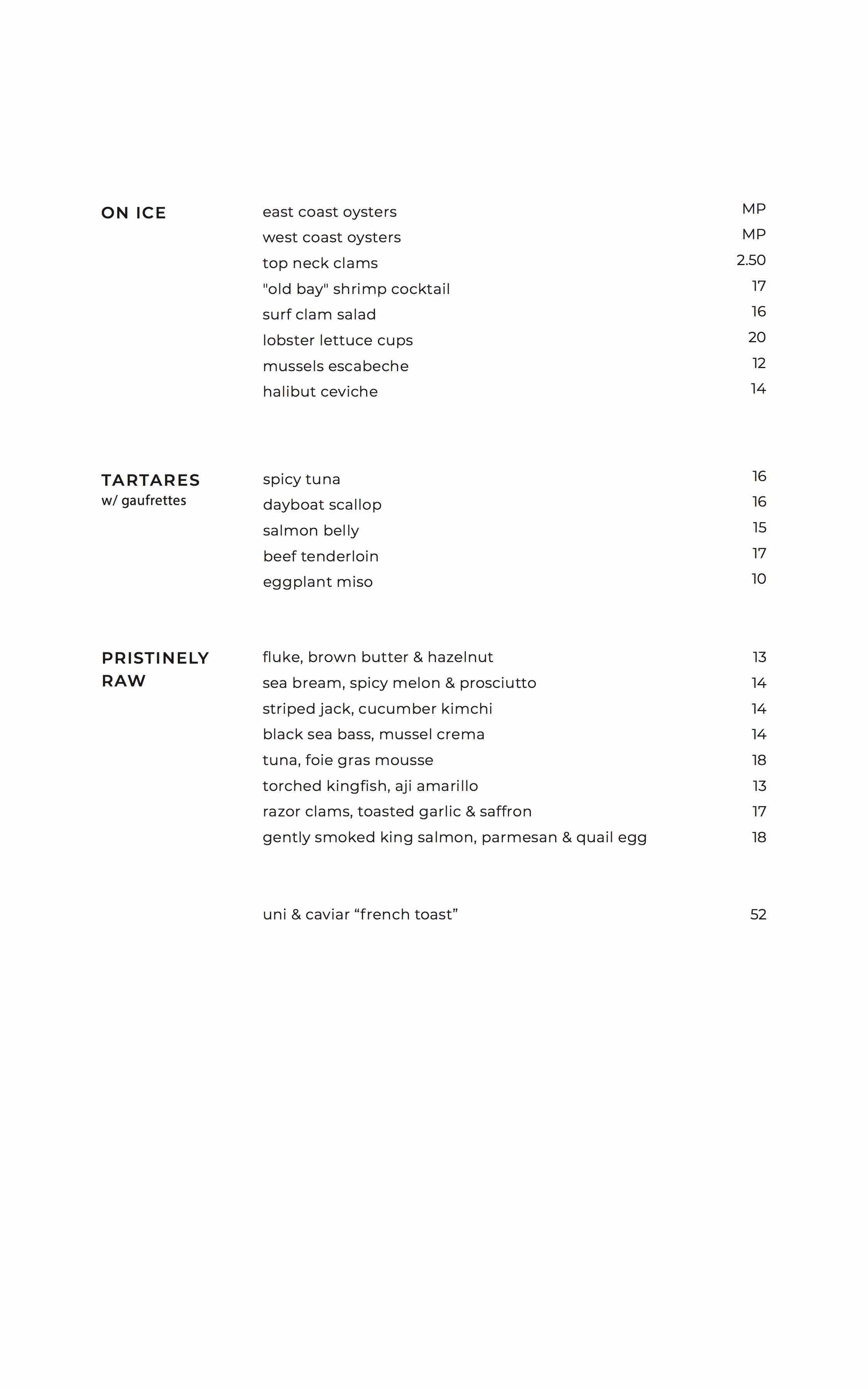 vernick fish menu philadelphia