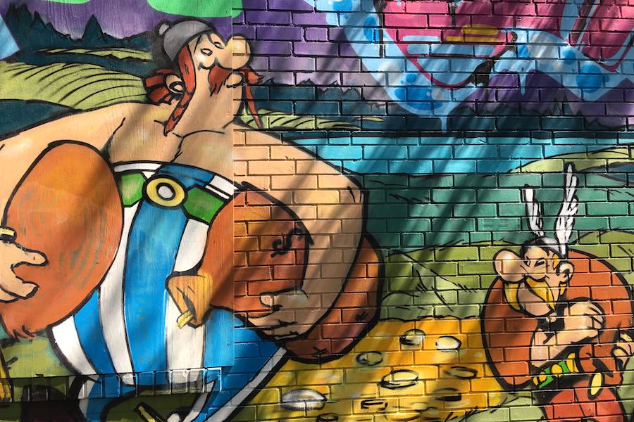 asterix mural philadelphia obelix