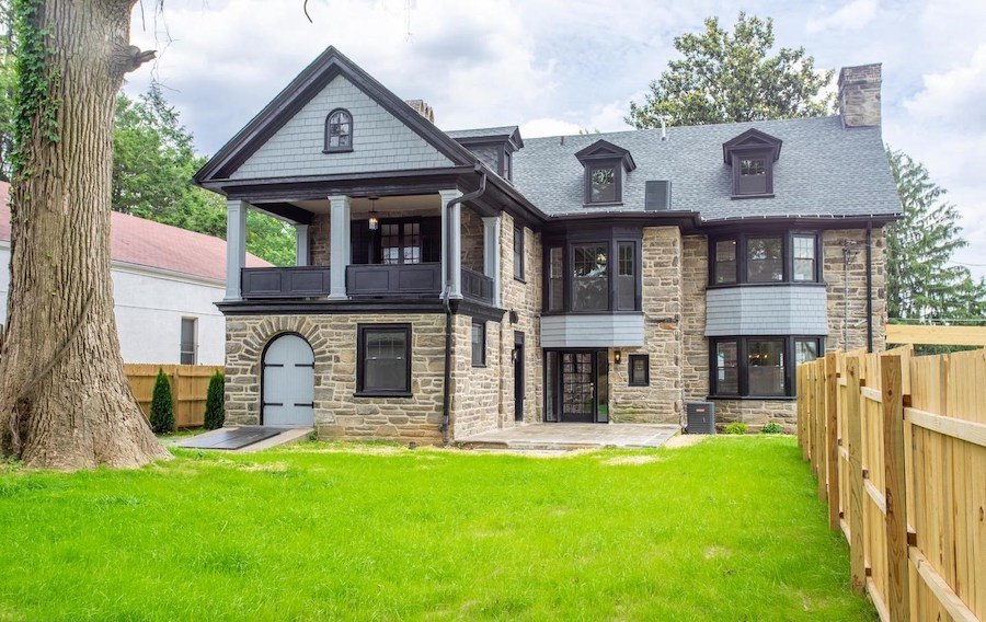 house for sale mt airy restored colonial rear exterior