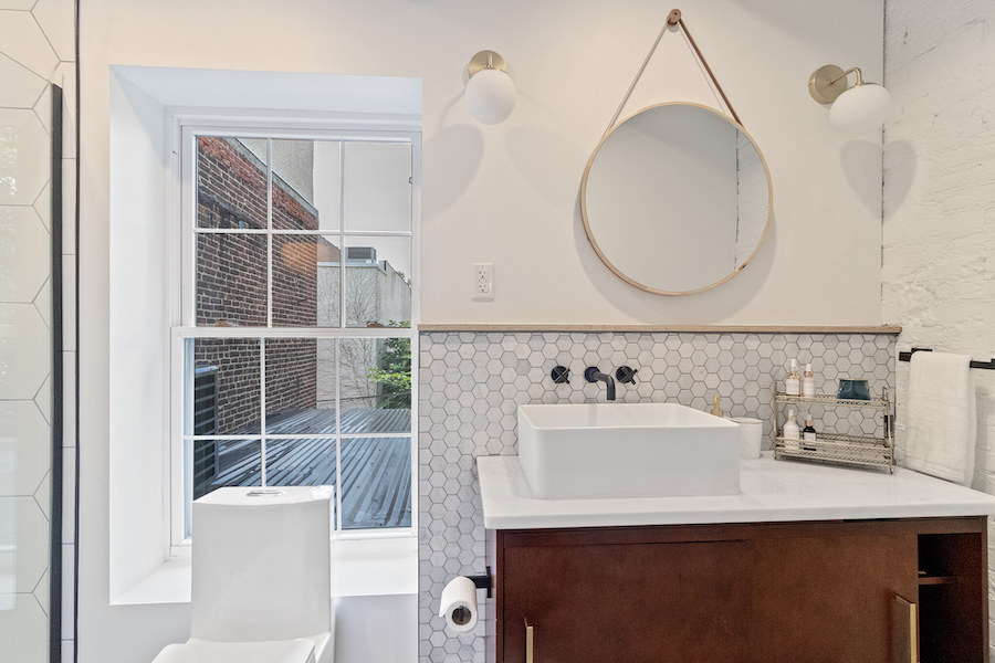 house for sale fishtown rehabbed rowhouse master-suite bathroom