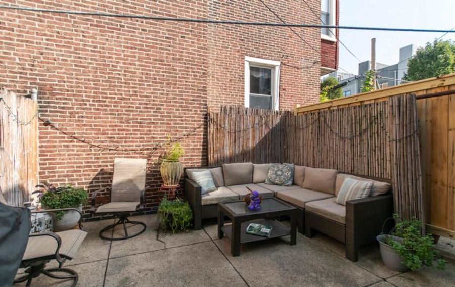 house for sale fishtown renovated rowhouse rear patio