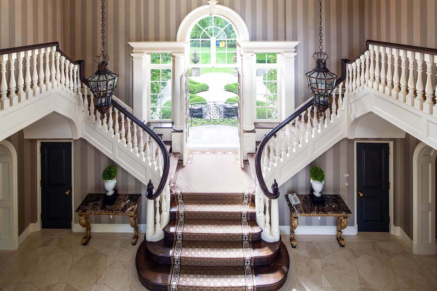 house for sale villanova norman mansion foyer