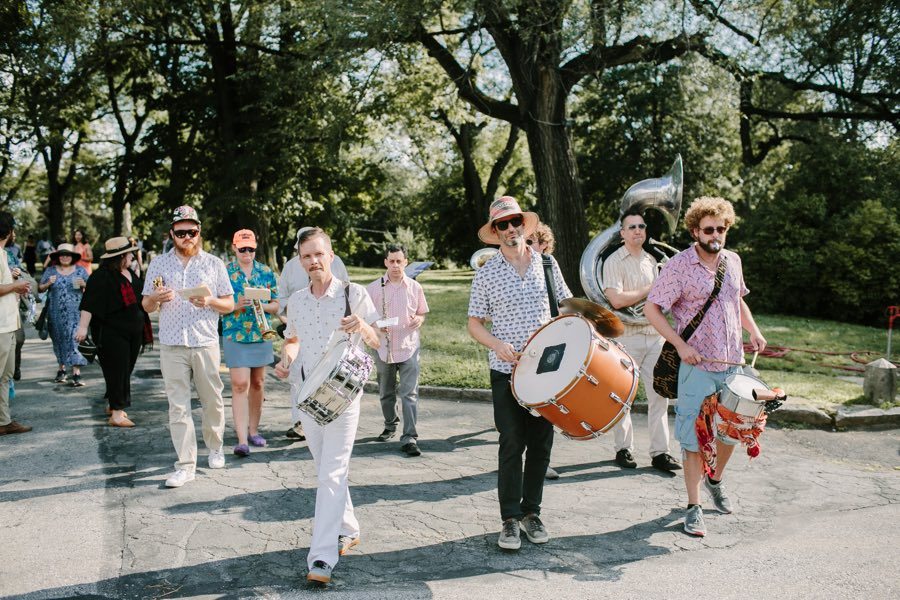 West Philadelphia wedding parade