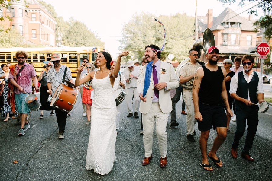 West Philadelphia wedding parade