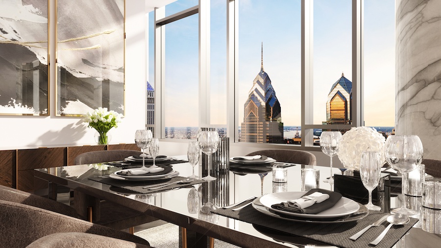 the laurel penthouse liberty place view