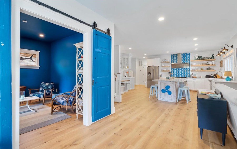house for sale dewey beach neotraditional estate great room and den