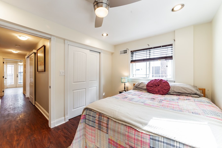 house for sale east kensington rebuilt rowhouse second-floor bedroom