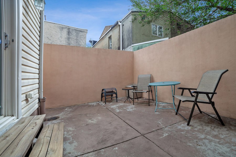 house for sale east kensington rebuilt rowhouse rear patio