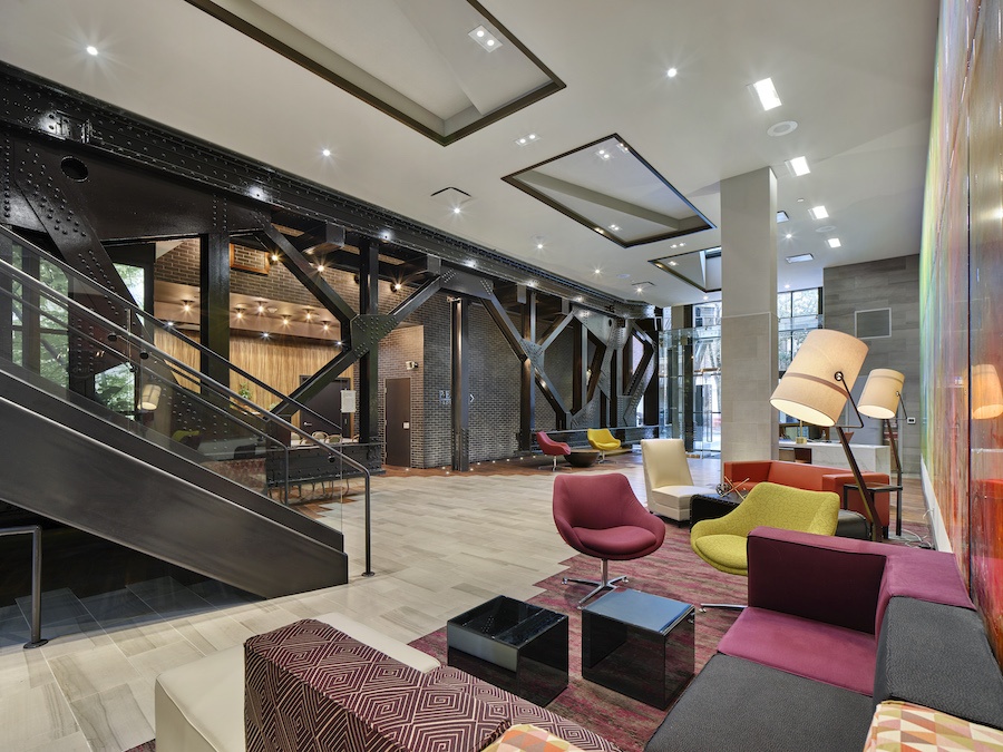 the harper apartment profile lobby