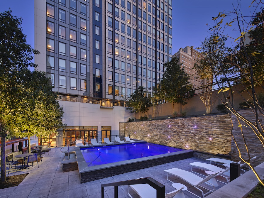 the harper apartment profile terrace pool level