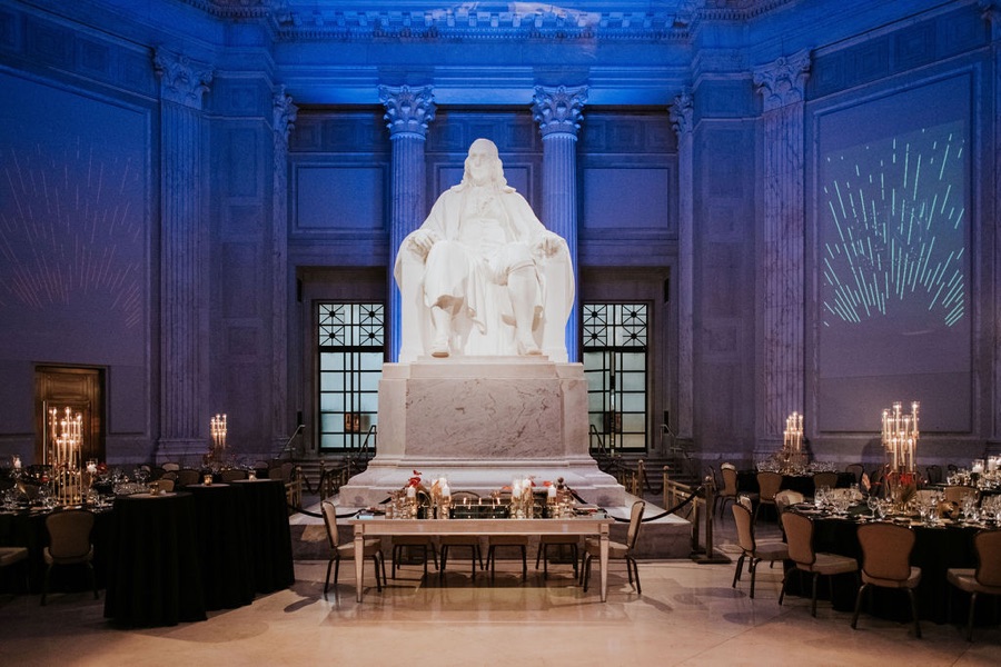 Franklin Institute wedding reception