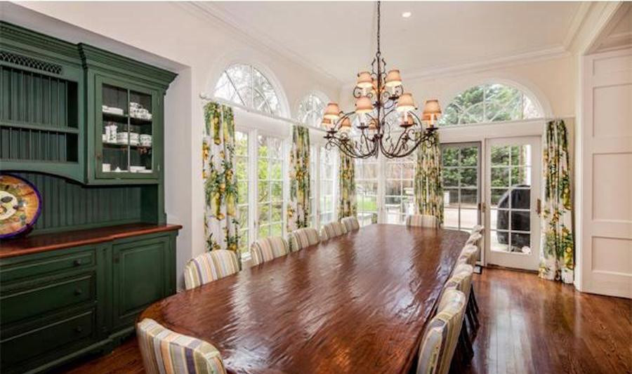 devon colonial revival mansion casual dining room