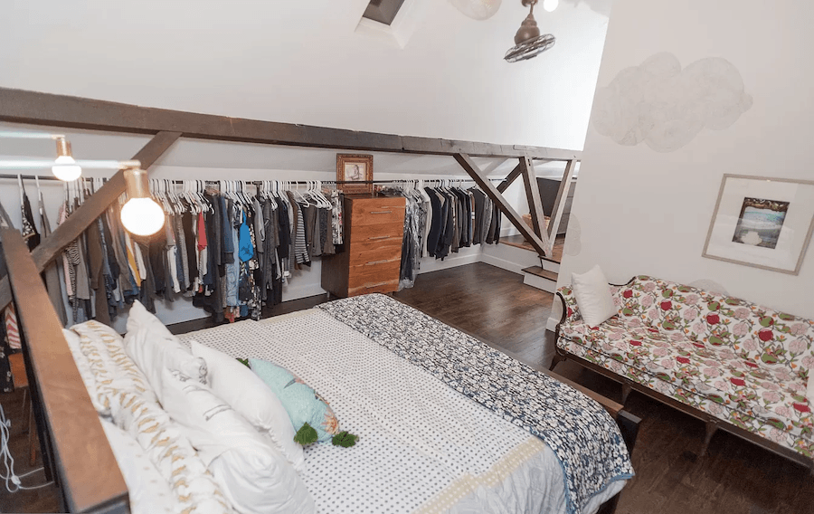 house for sale east falls carriage house retreat master bedroom