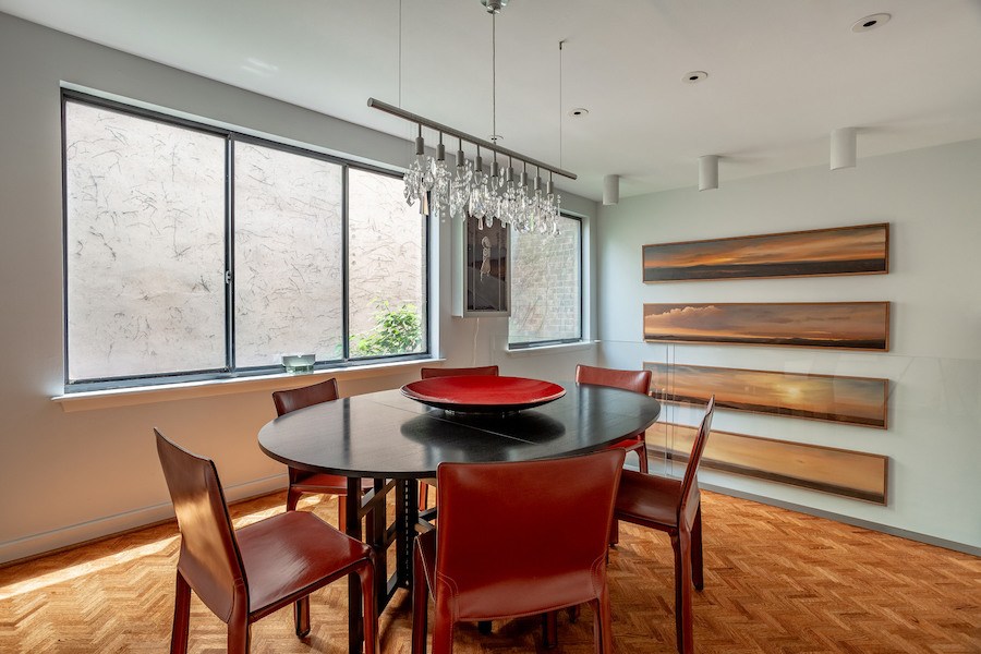 condo for sale society hill penn's landing square townhouse dining room