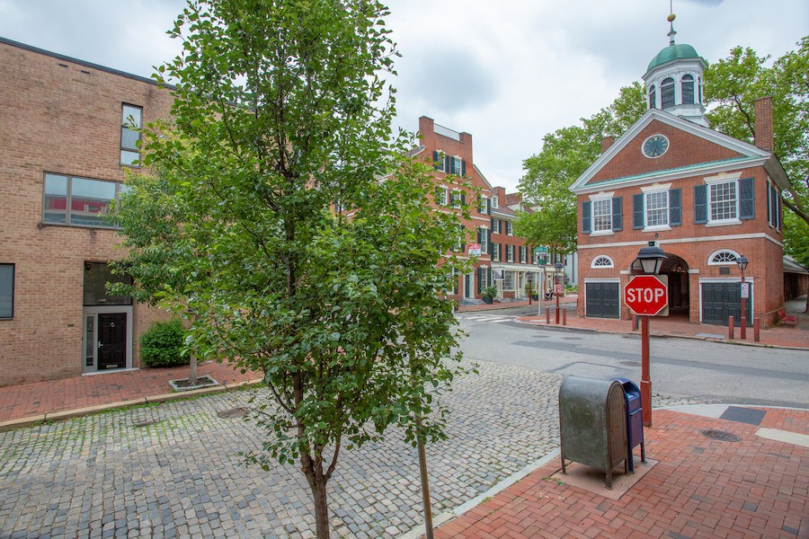 condo for sale society hill penn's landing square townhouse exterior with headhouse square