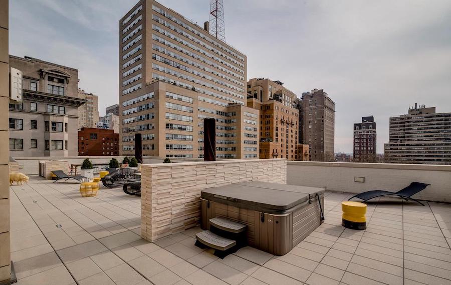 apartment for rent rittenhouse square allison penthouse terrace hot tub