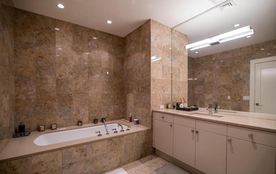 rittenhouse square allison penthouse master bathroom