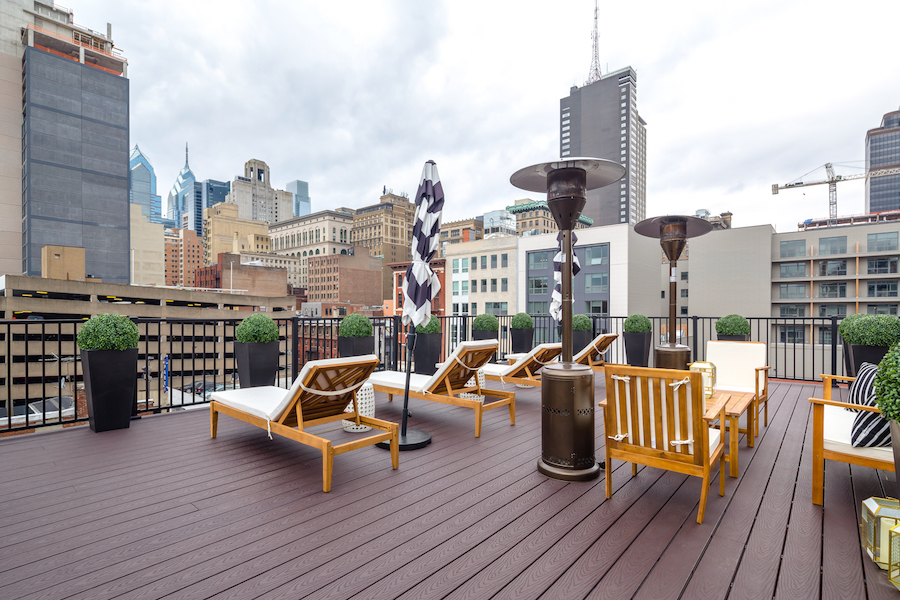 wash west walnut st tri-level upper roof deck