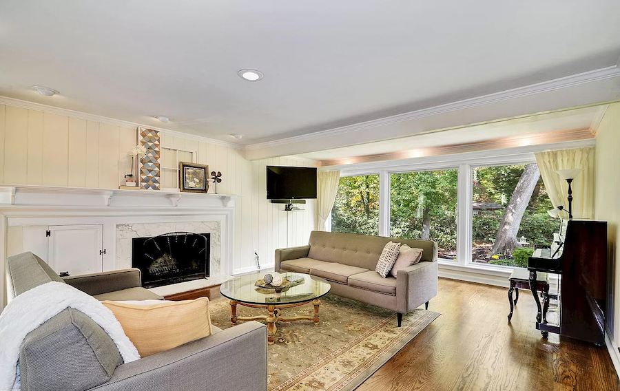 house for sale moorestown expanded cape living room