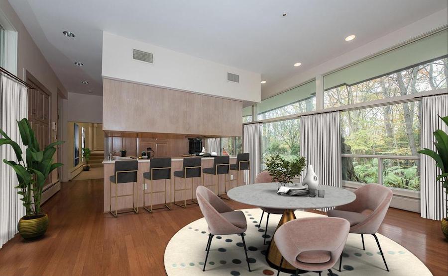 penn valley midcentury modern breakfast room