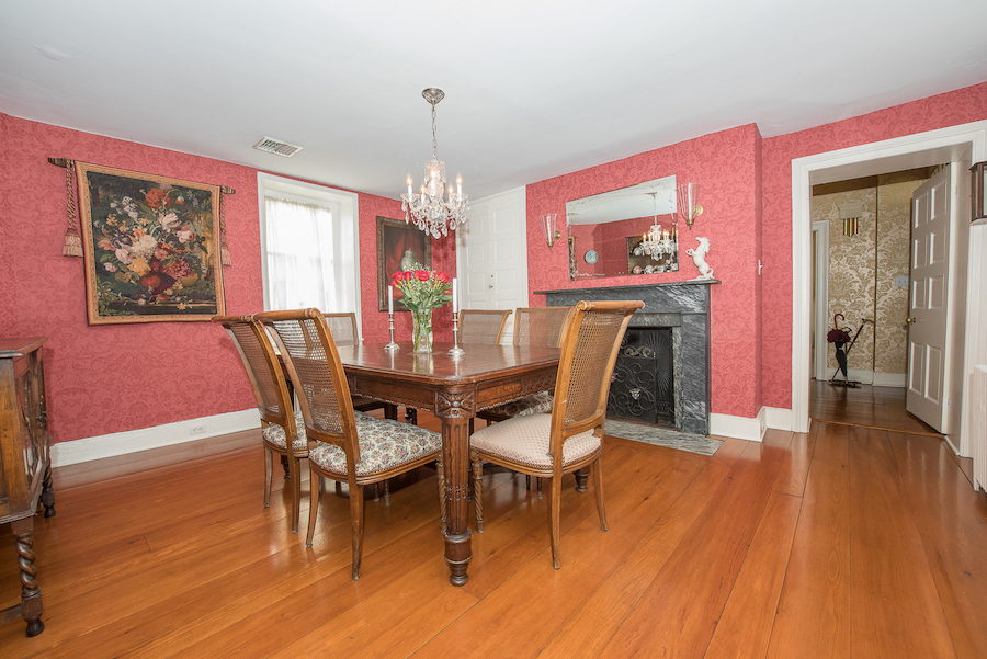 house for sale plymouth meeting cook-livezey house dining room