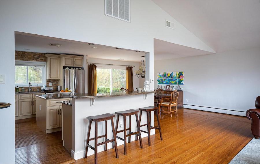 house for sale wynnewood split-level contemporary dining room and kitchen
