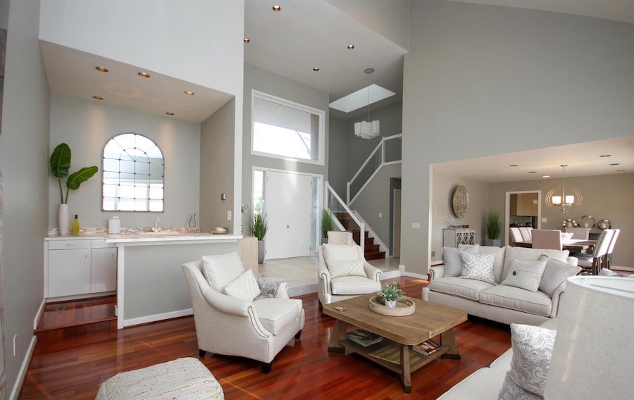 house for sale newtown square contemporary living room