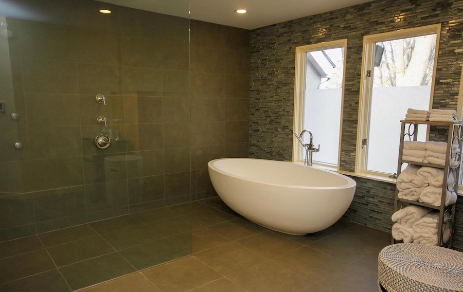 newtown square contemporary master bathroom