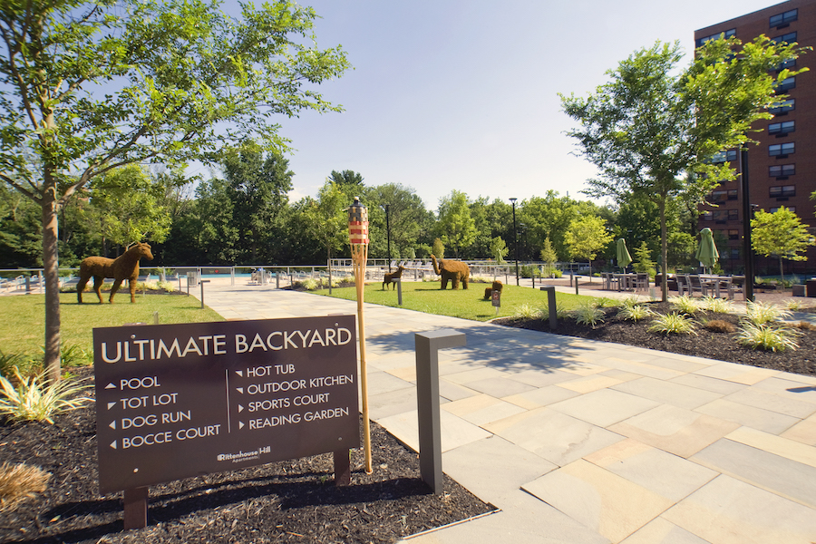 rittenhouse hill apartment profile ultimate backyard entrance