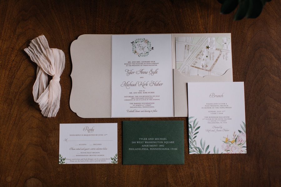 Papertree Studio wedding invitations